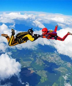 Skydiving Sport paint by numbers