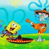Squidward And Spongbob paint by numbers