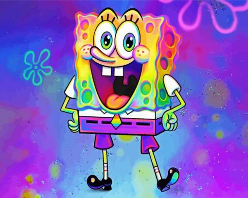 Spongebob Character paint by numbers
