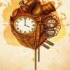 Steampunk Mechanical Heart paint by numbers