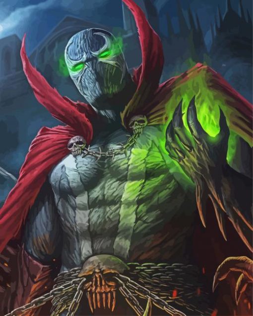 Supervillain Spawn paint by numbers