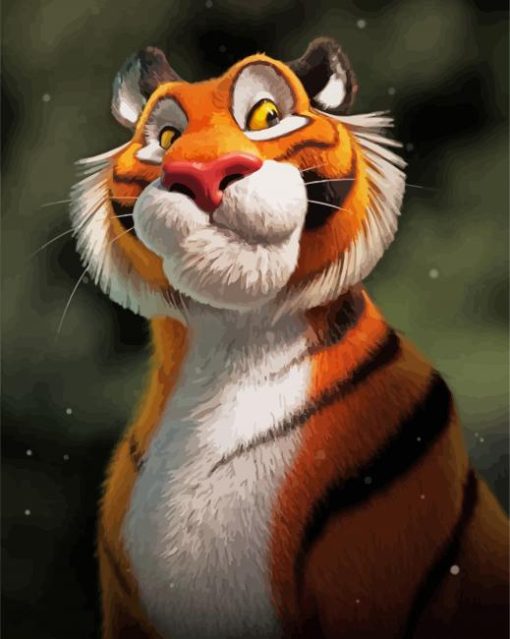 Tiger Animation paint by numbers