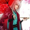 Tomoe With Umbrella paint by numbers