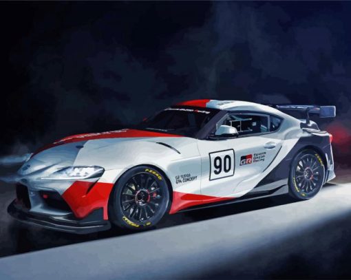 Toyota GR Supra GT4 paint byb numbers