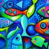 Tropical Fishes Art paint by numbers