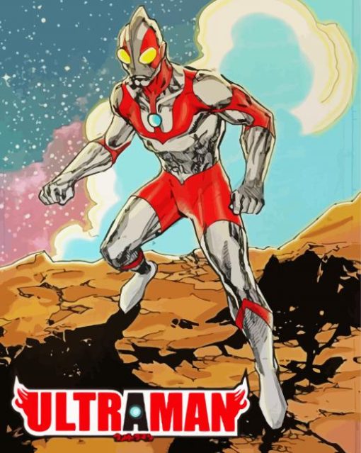 Ultraman Hero Poster paint by numberrs