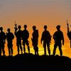 Soldiers Silhouettes paint by numbers