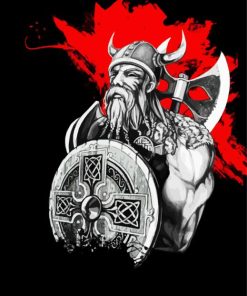 Viking Art Illustration paint by numbers