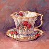 Vintage Teacup paint byb numbers