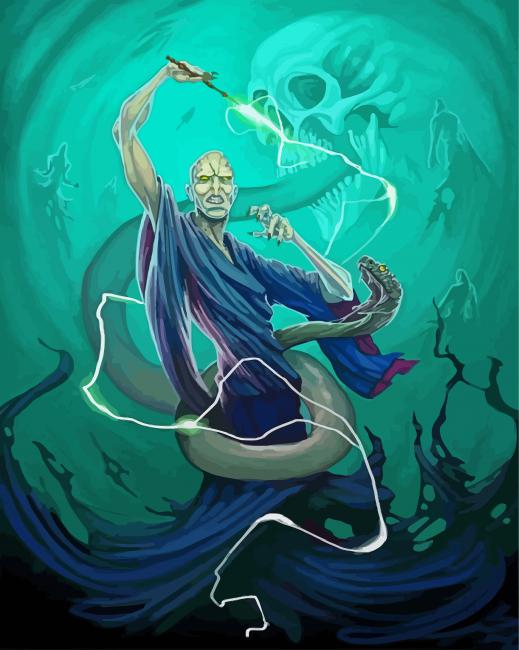 Voldemort The Villain paint by numbers