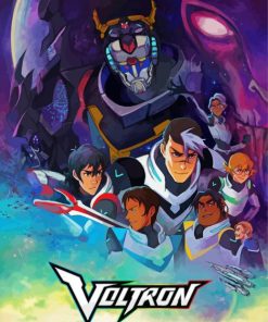 Voltron Animation Poster paint by numbers