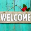 Welcome Quote Decoration paint by numbers
