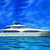 Luxury White Yacht paint by numbers