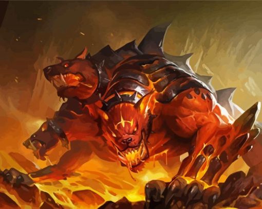 The Wild Cerberus Character paint by numbers
