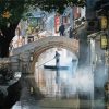 Aesthetic Zhouzhuang Water Town Night paint by numbers
