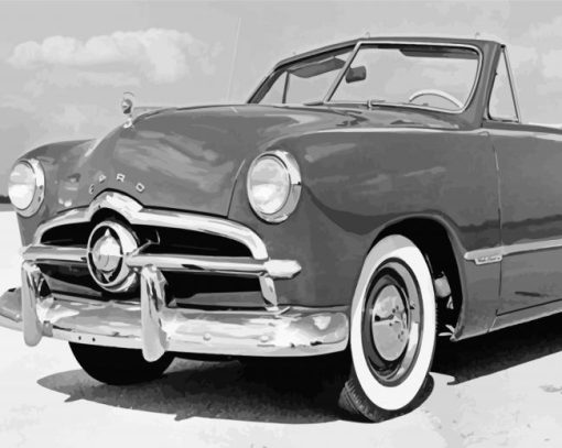 1949 Ford Convertible Car paint by numbers