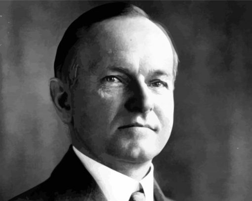 The President Calvin Coolidge paint by numbers