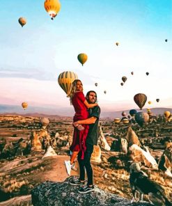 A Couple In Cappadocia paint by numbers