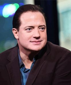 The Celebrity Brendan Fraser paint by numbers