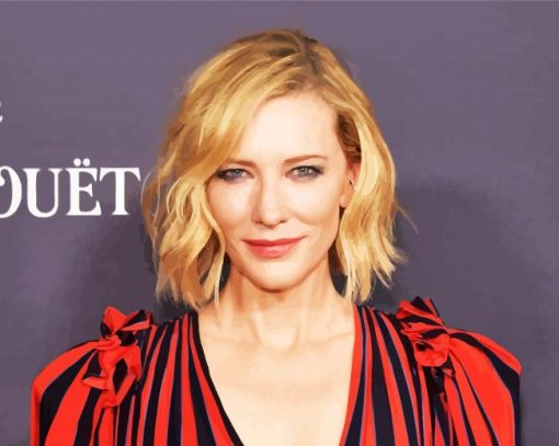 The Beautiful Cate Blanchett paint by numbers