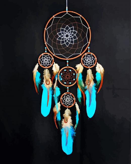 Aesthetic Dreamcatchers paint by numbers