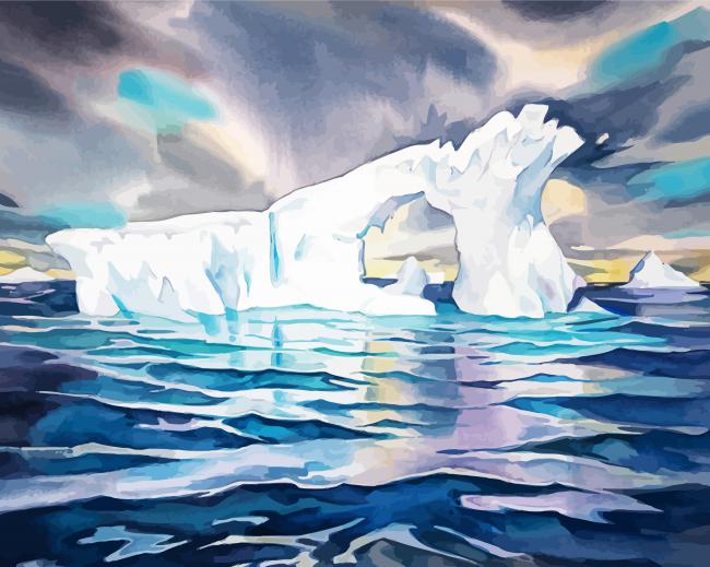 Aesthetic Iceberg Art paint by number