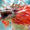 Fantasy Japanese Dragon paint by numbers
