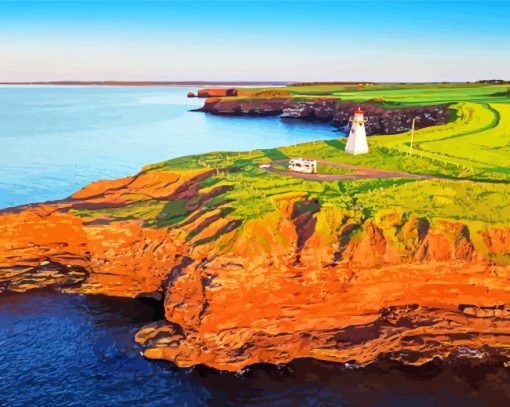 Aesthetic Prince Edward Island paint by numbers