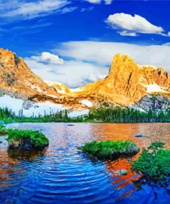 Aesthetic Rocky Mountain National Park paint by numbers