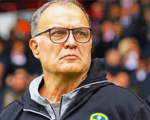Marcelo Bielsa Football Manager paint by numbers