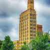 Asheville buildings paint by number