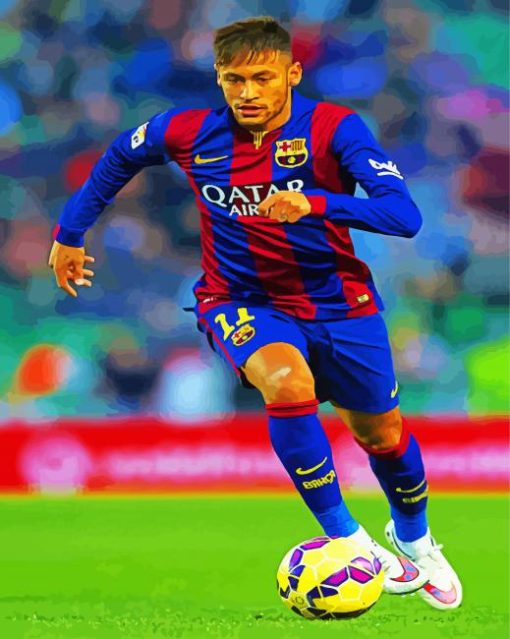 The Player Neymar Jr paint by numbers