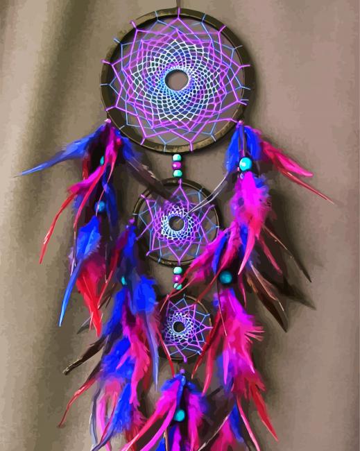 Beautiful Dreamcatchers Paint By Numbers - Canvas Paint by numbers