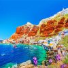 Beautiful Greek Island paint by numbers