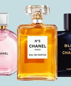 Beautiful Chanel Perfume Bottles paint by numbers