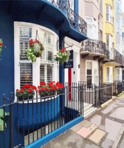 Brighton Houses paint by numbers