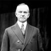 Calvin Coolidge In Black And White paint by numbers