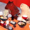 Capybara Eating Sushi paint by numbers