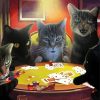 Cats Playing Poker At Night Art paint by numbers