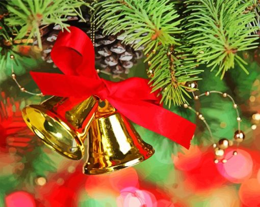 Christmas Handbells Decoration paint by numbers