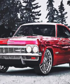 Classic Chevrolet Impala paint by numbers