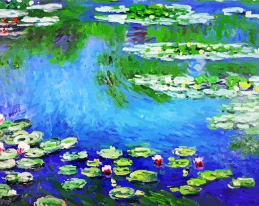 Water Lilies Art paint by numbers