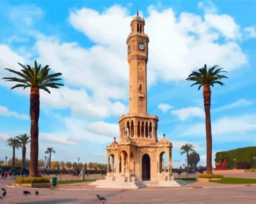 İzmir Clock Tower paint by numbers