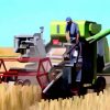Combine Harvester Illustration Art paint by numbers