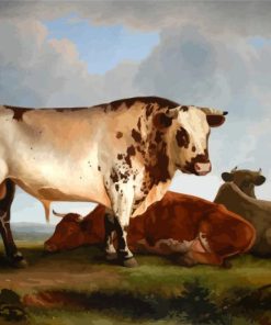 Cows Animals Art paint by numbers