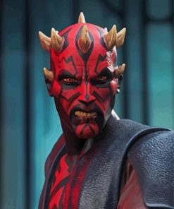 Darth Maul Creepy Character paint by numbers