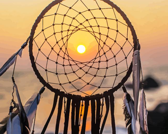 Dreamcatchers At Sunset paint by numbers