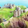 Aesthetic Dunnottar Castle paint by numbers