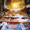 Fantasy Books Shelf paint by numbers