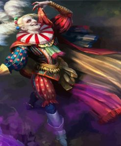 Fantasy Jester Art paint by numbers